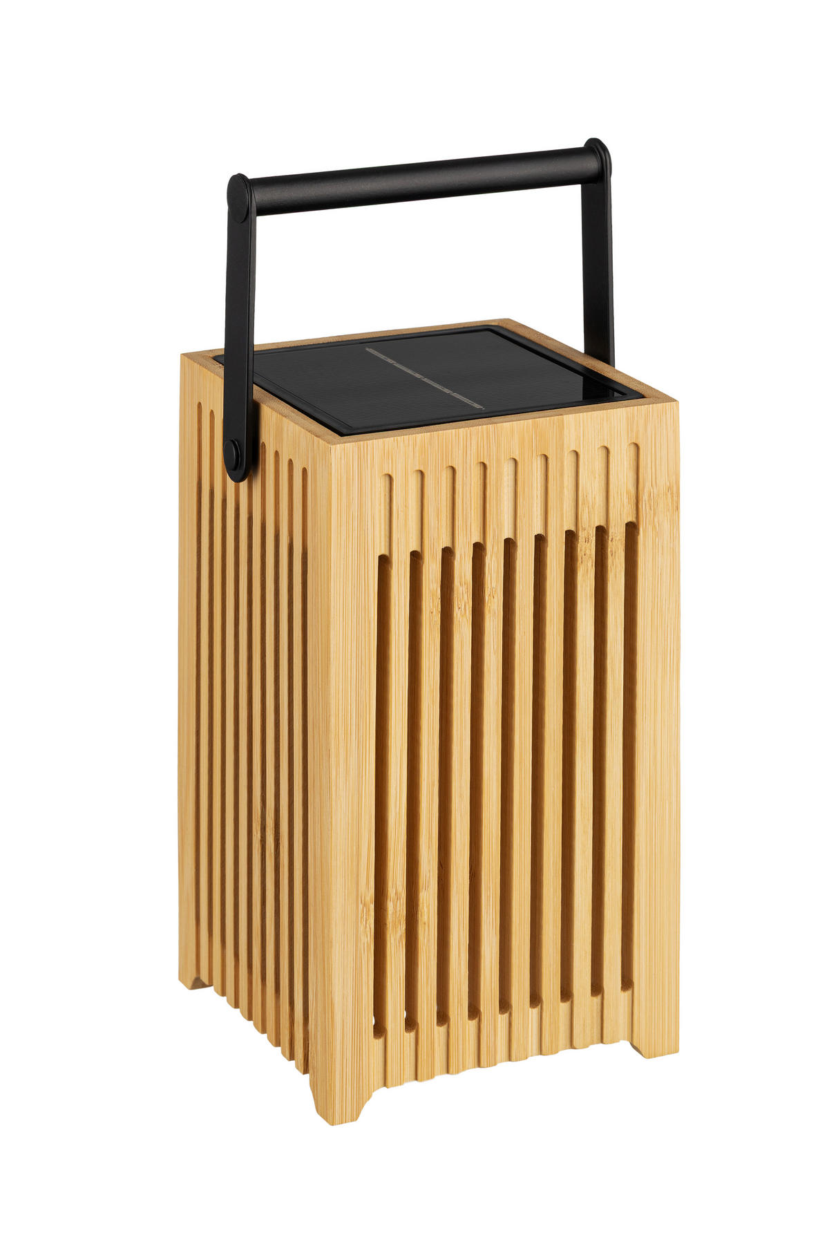 SOLÁRNE SVIETIDLO, 10/10/18 cm - čierna, Design, kov/drevo (10/10/18cm) - Ambia Garden