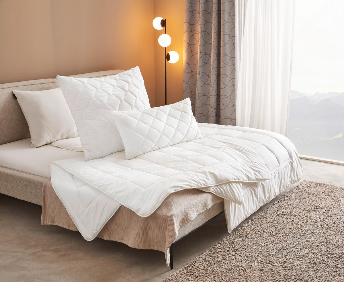 SOMMERDECKE  Alcando Light  155/220 cm   - Weiß, Basics, Textil (155/220cm) - Billerbeck