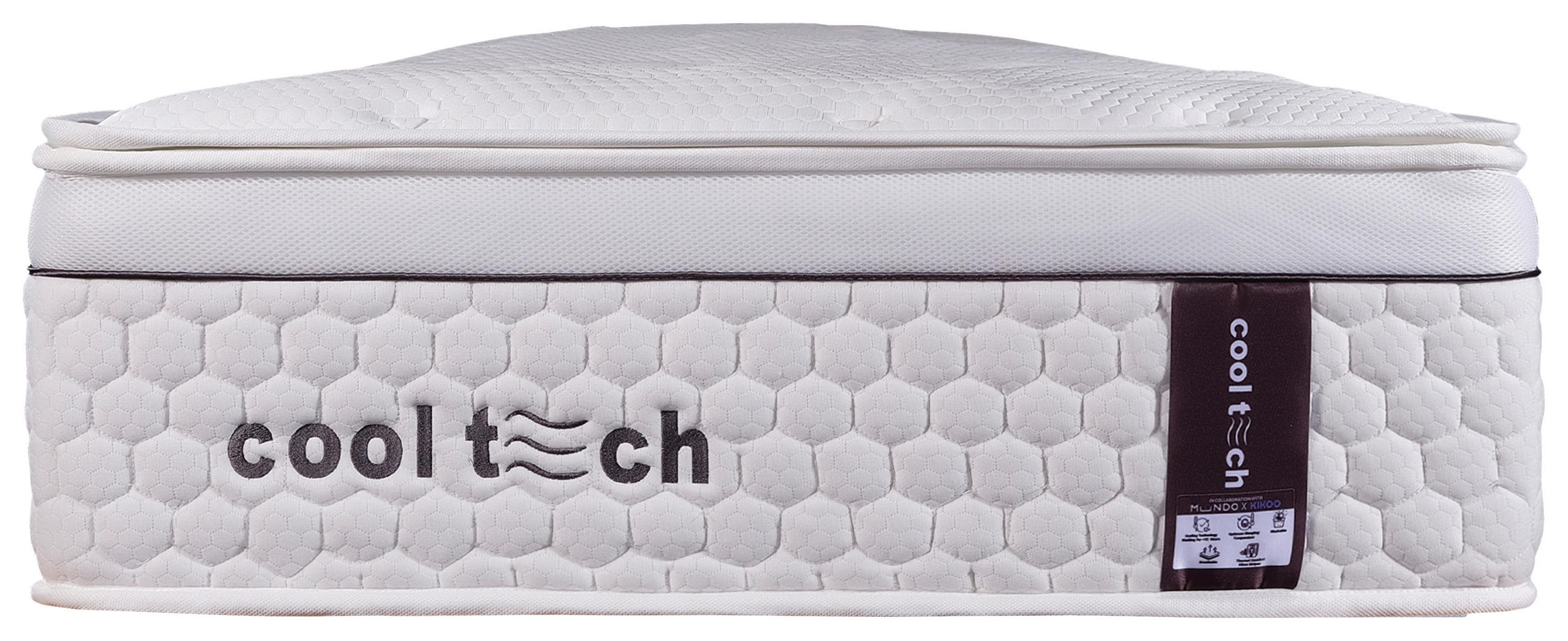 Thumbnail - Livetastic Taschenfederkernmatratze Cooltech V-2, Weiß, Textil, H3, Füllung: Polyester, 90x220 cm, Oeko-Tex® Standard 10...