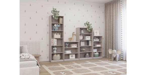 REGAL  55/194/36 cm Kaschmir  - Kaschmir/Schwarz, Basics, Holzwerkstoff (55/194/36cm) - Xora