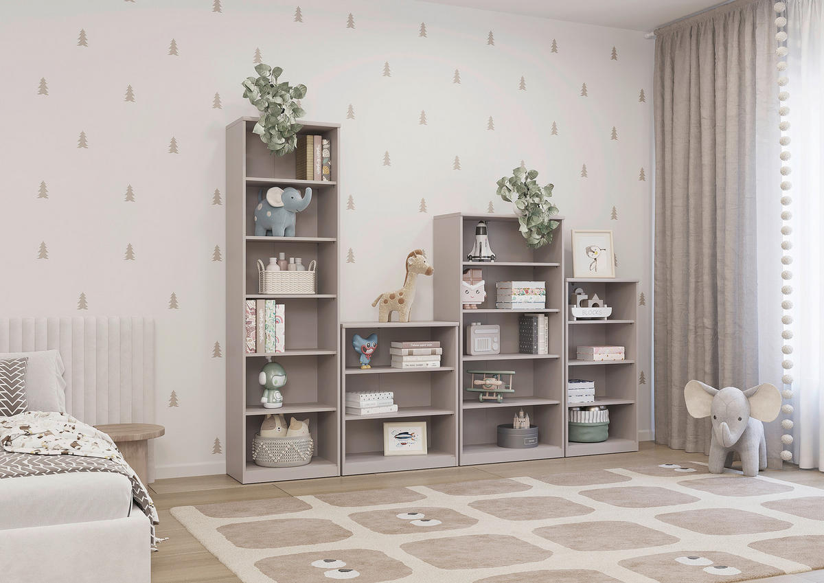 REGAL  72/84/36 cm Kaschmir  - Kaschmir/Schwarz, Basics, Holzwerkstoff (72/84/36cm) - Xora