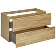 WASCHBECKENUNTERSCHRANK 100/54/46 cm  - Eichefarben, KONVENTIONELL, Holz/Holzwerkstoff (100/54/46cm) - Linea Natura