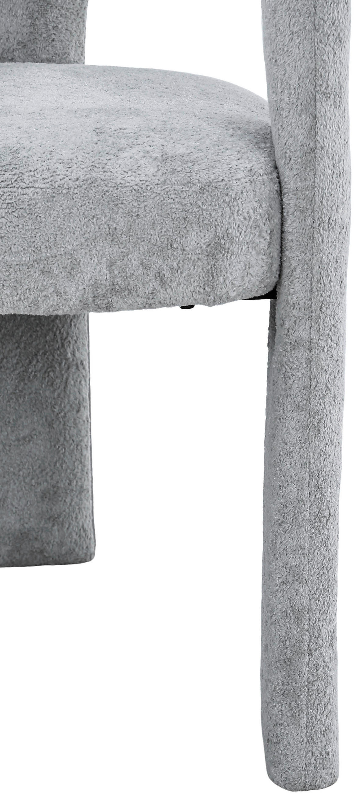 ARMLEHNSTUHL  in Eisen Chenille  - Grau, MODERN, Textil/Metall (57/81,5/58cm) - MID.YOU