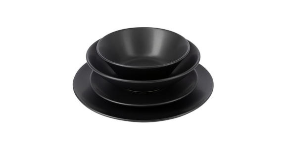 TAFELSERVICE Schwarz 16-teilig - Schwarz, LIFESTYLE, Keramik - Novel