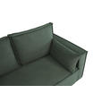 SCHLAFSOFA  mit Rücken echt, Armteil links, Armteil rechts Cord Dunkelgrün  - Dunkelgrün/Schwarz, Design, Textil (232/85/92cm) - Xora