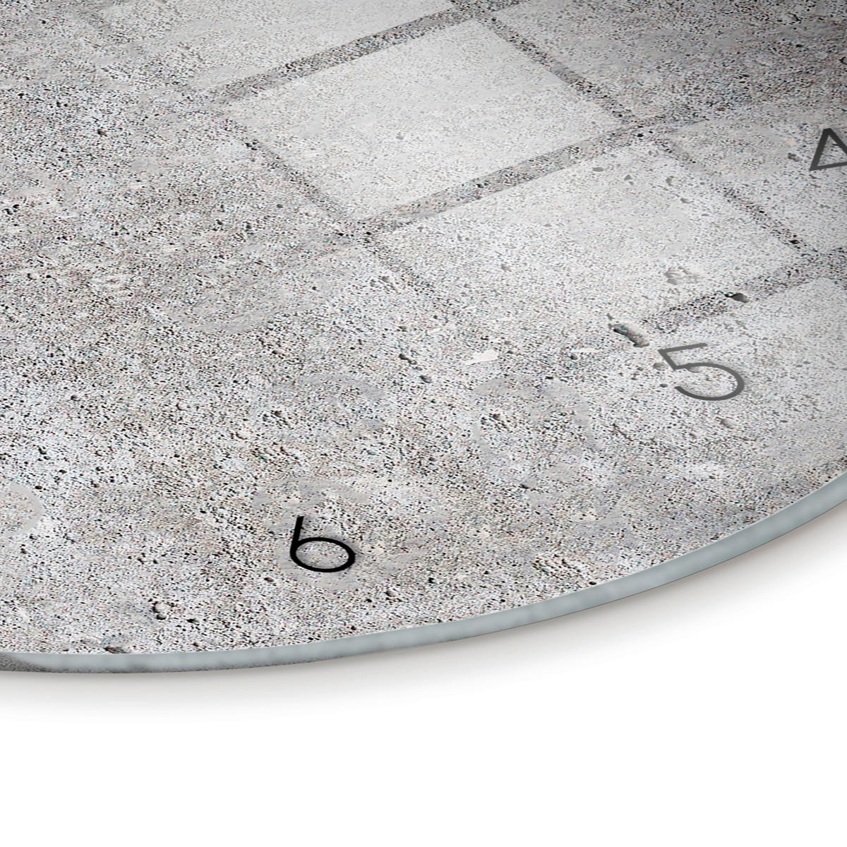 WANDUHR Grau  - Grau, Basics, Glas/Kunststoff (30cm)