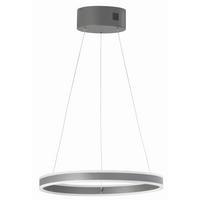 LED-HÄNGELEUCHTE Silvio 50/70-180 cm   - Grau, Design, Metall (50/70-180cm) - Fischer & Honsel