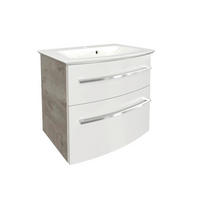 WASCHTISCHKOMBI  - Chromfarben/Eichefarben, Basics, Holzwerkstoff/Stein (63,2/54,3/46cm) - MID.YOU