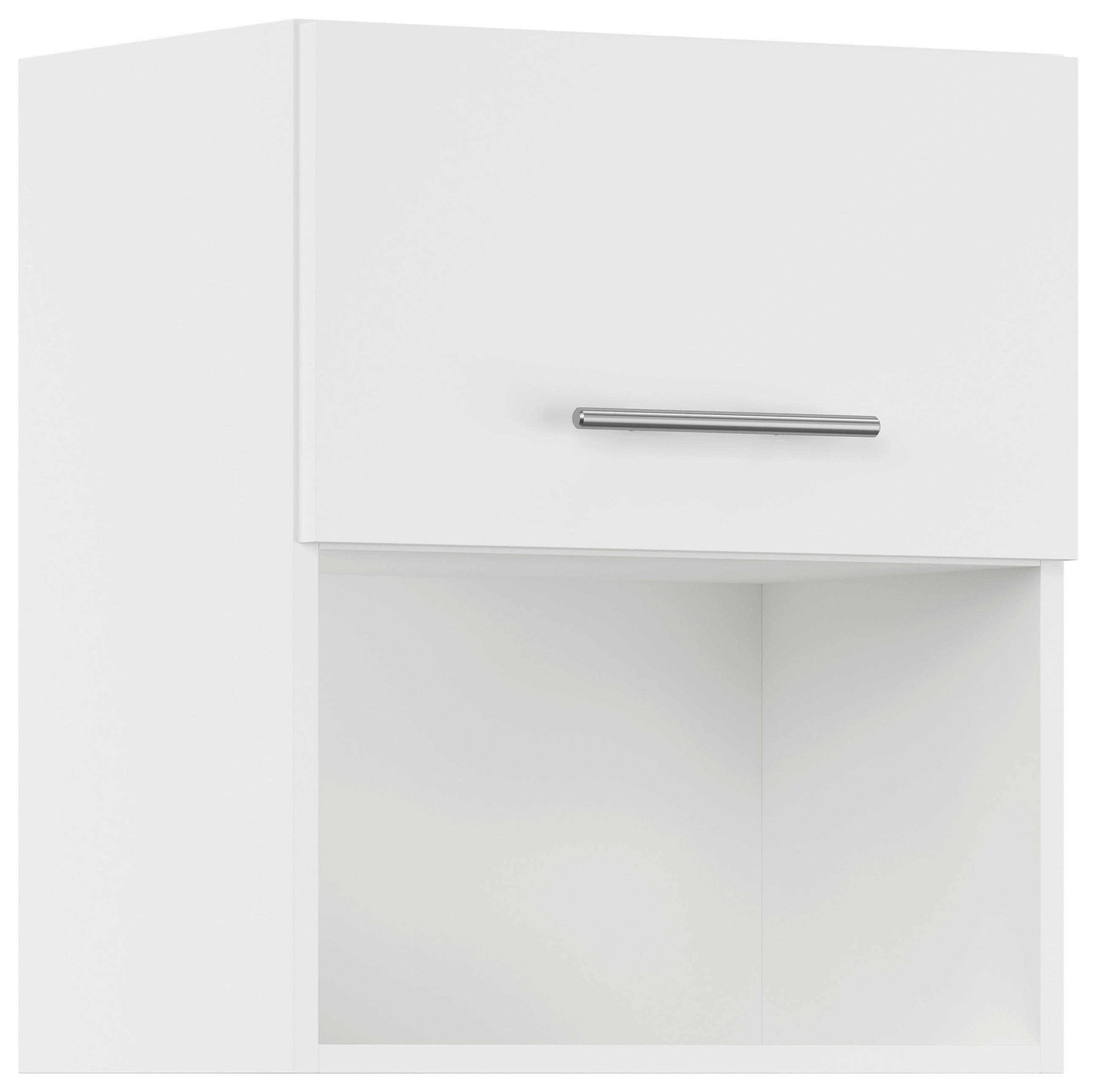 KÜCHENOBERSCHRANK 50/57,9/34,2 cm  in Weiß  - Edelstahlfarben/Weiß, Basics, Holzwerkstoff/Metall (50/57,9/34,2cm) - Impuls