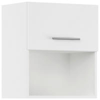 KÜCHENOBERSCHRANK 50/57,9/34,2 cm  in Weiß  - Edelstahlfarben/Weiß, Basics, Holzwerkstoff/Metall (50/57,9/34,2cm) - Impuls