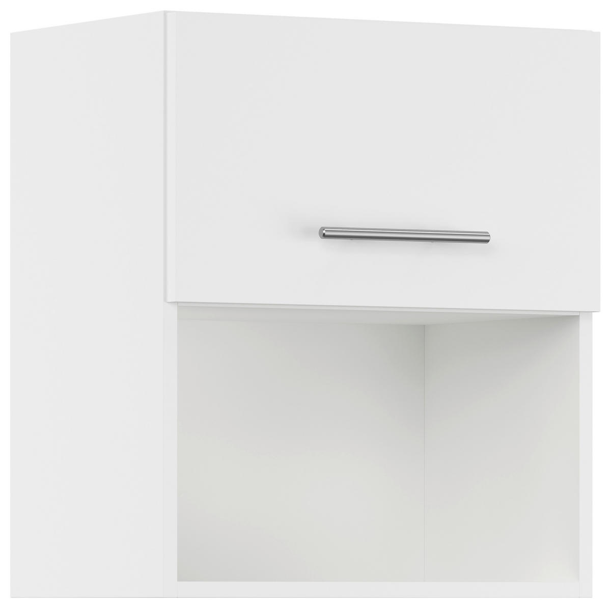 KÜCHENOBERSCHRANK 50/57,9/34,2 cm  in Weiß  - Edelstahlfarben/Weiß, Basics, Holzwerkstoff/Metall (50/57,9/34,2cm) - Impuls