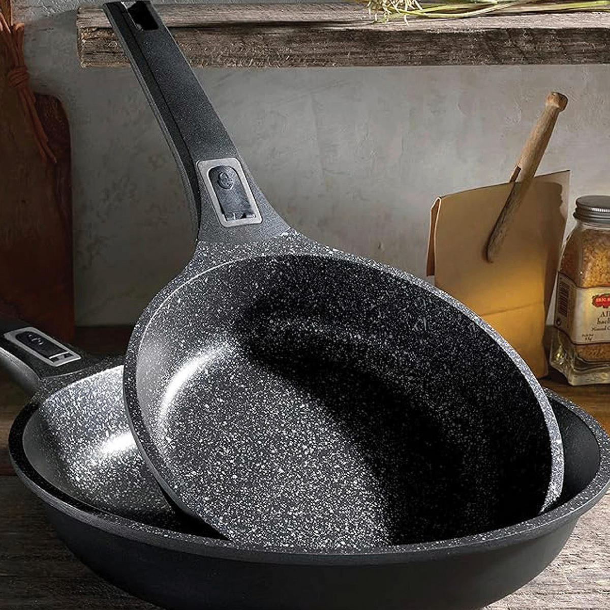 PANNSET 2 delar 20+28 cm  - svart, Basics, metall (20+28cm) - GSW