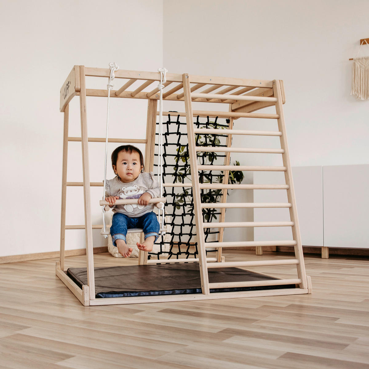 KLETTERGERÜST ZUBEHÖR - Birkefarben, Basics, Holz (112cm) - CLIFF