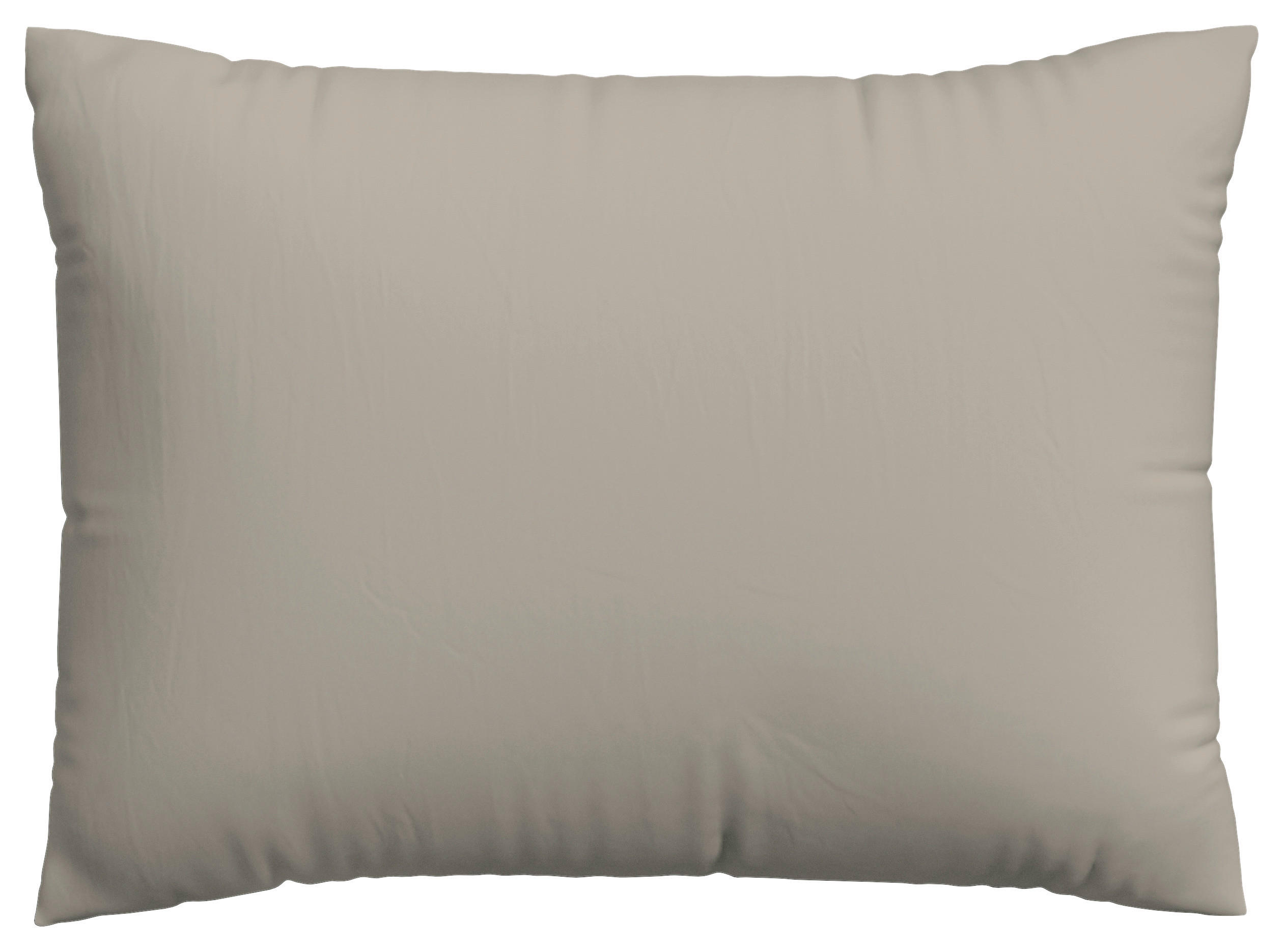 KOPFPOLSTERBEZUG KNITTED JERSEY 60/80 cm  - Taupe, Basics, Textil (60/80cm) - Schlafgut