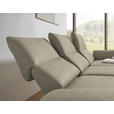 ECKSOFA  in Flachgewebe Sandfarben  255-365/175-224 cm  - Sandfarben/Schwarz, Design, Textil/Metall (255-365/175-224cm) - Dieter Knoll