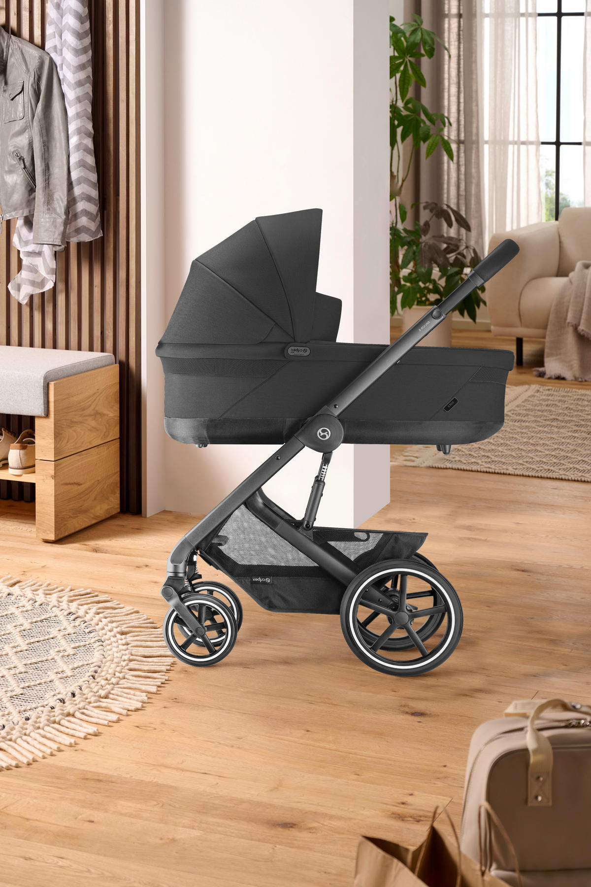 KINDERWAGENSET  Balios S Lux 3-in-1  Moon Black  - Basics (81/60/100cm) - cybex GOLD
