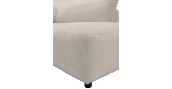 ECKSOFA  in Chenille Platinfarben  307/224 cm  - Platinfarben/Schwarz, KONVENTIONELL, Kunststoff/Textil (307/224cm) - Hom`in