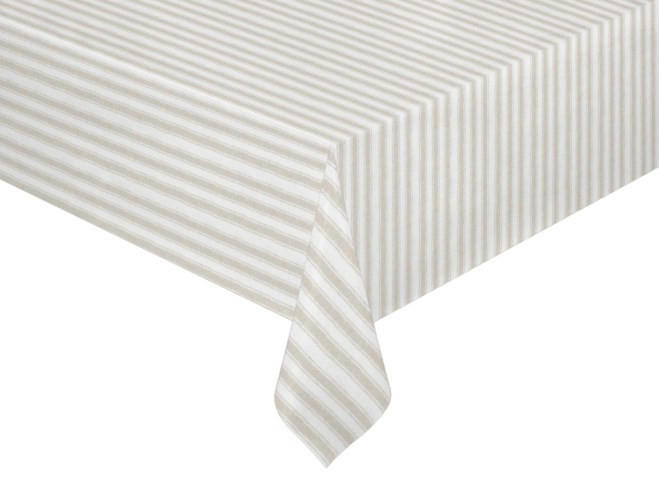 BORDSDUK textil grå, vit 140/250 cm  - vit/grå, Basics, textil (140/250cm)