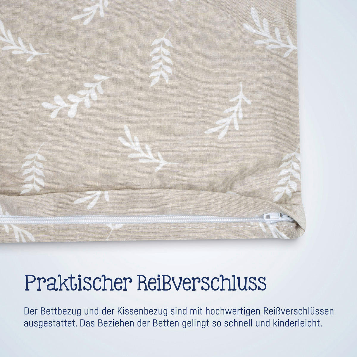 BABYBETTWÄSCHE 100/135 cm  - Taupe, Basics, Textil (100/135cm) - Zöllner