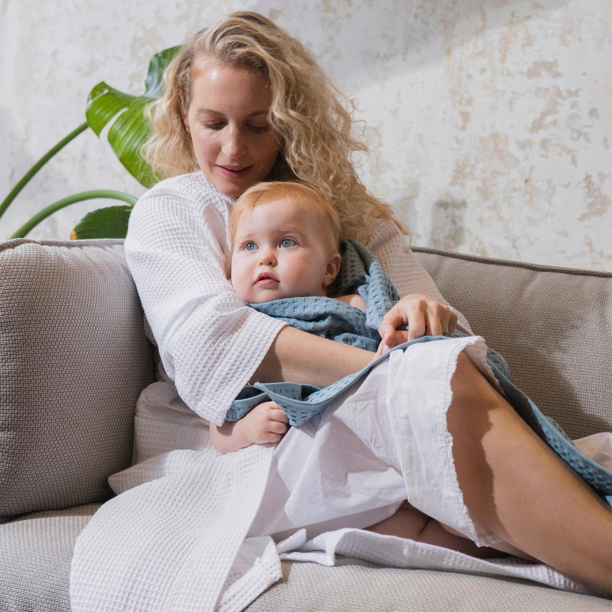 BADEMANTEL XXL Unisex  - Weiß, Basics, Textil (XXLnull) - Moeve