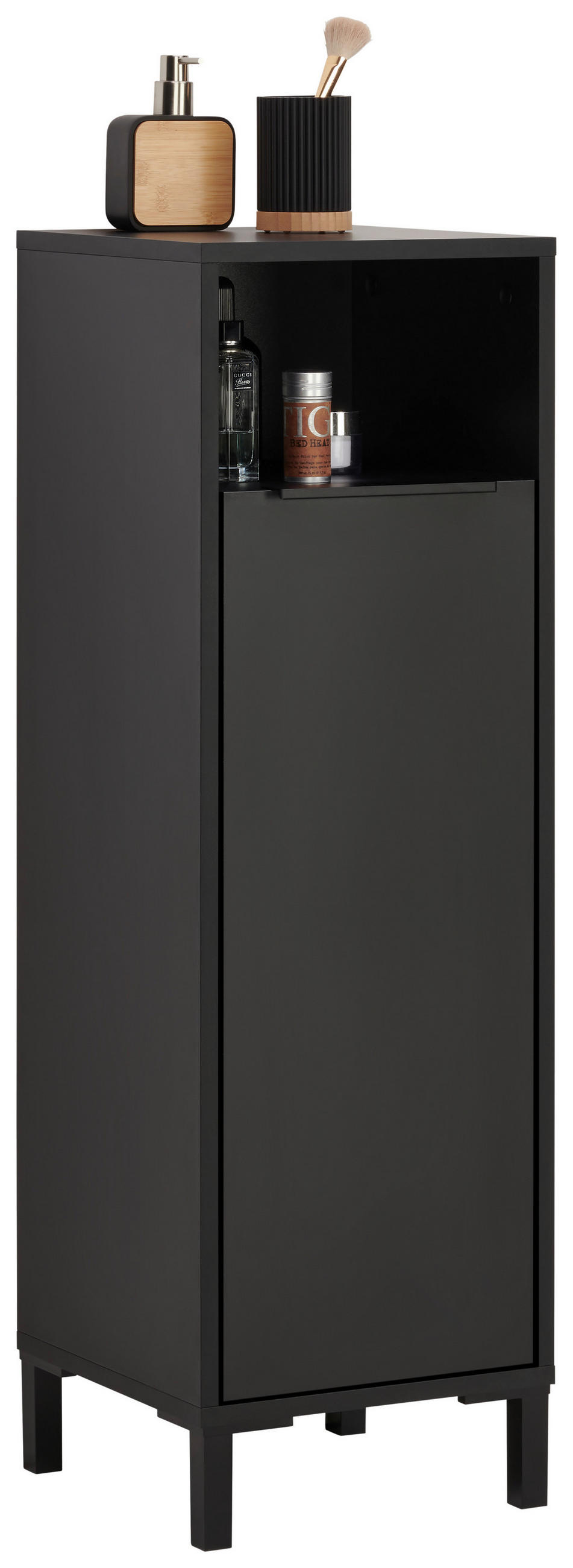 home24 Unterschrank Inova Anthrazit, Schwarz 33x94.4x33 cm