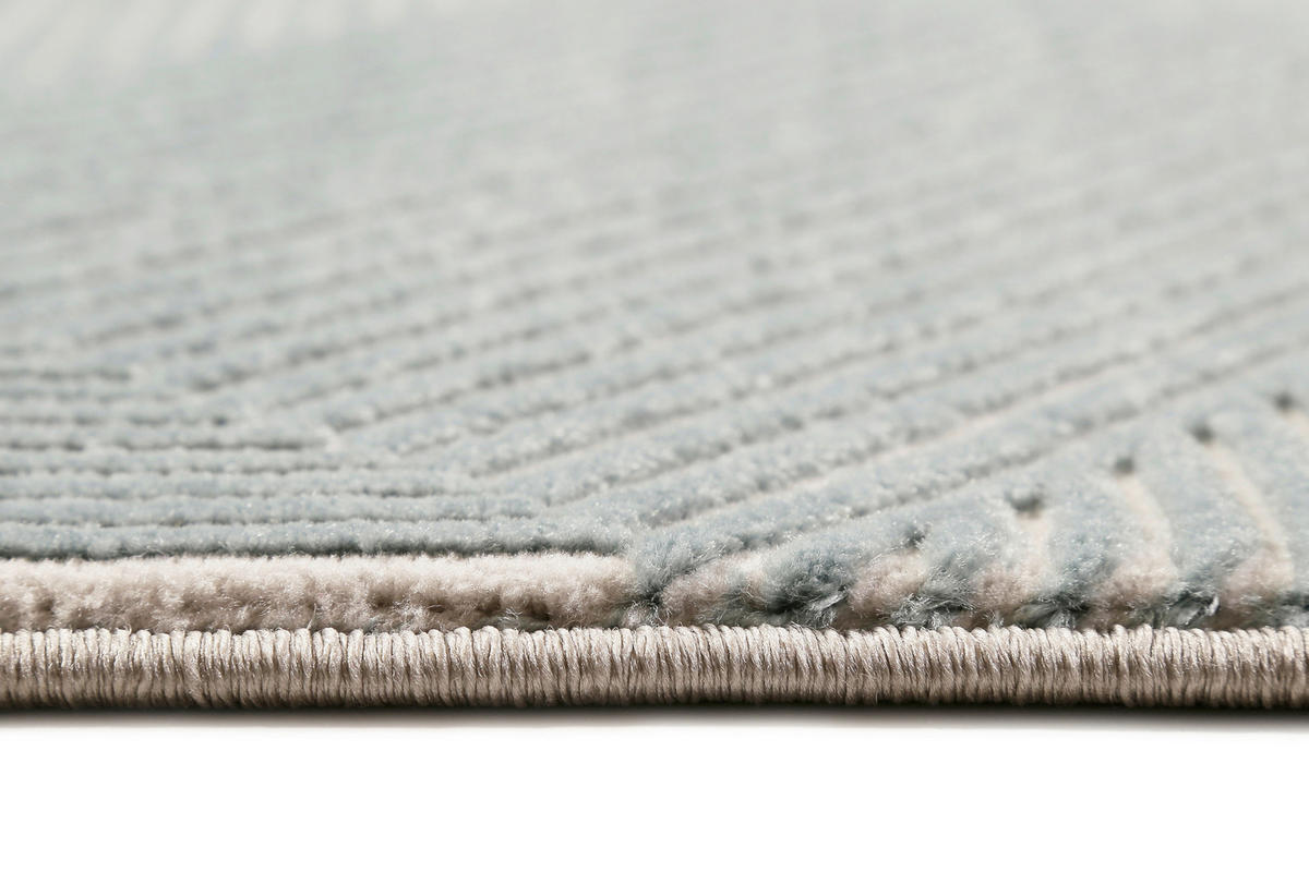 WEBTEPPICH 120/170 cm Velvet Groove Grau, Türkis  - Türkis/Grau, KONVENTIONELL, Textil (120/170cm) - Esprit