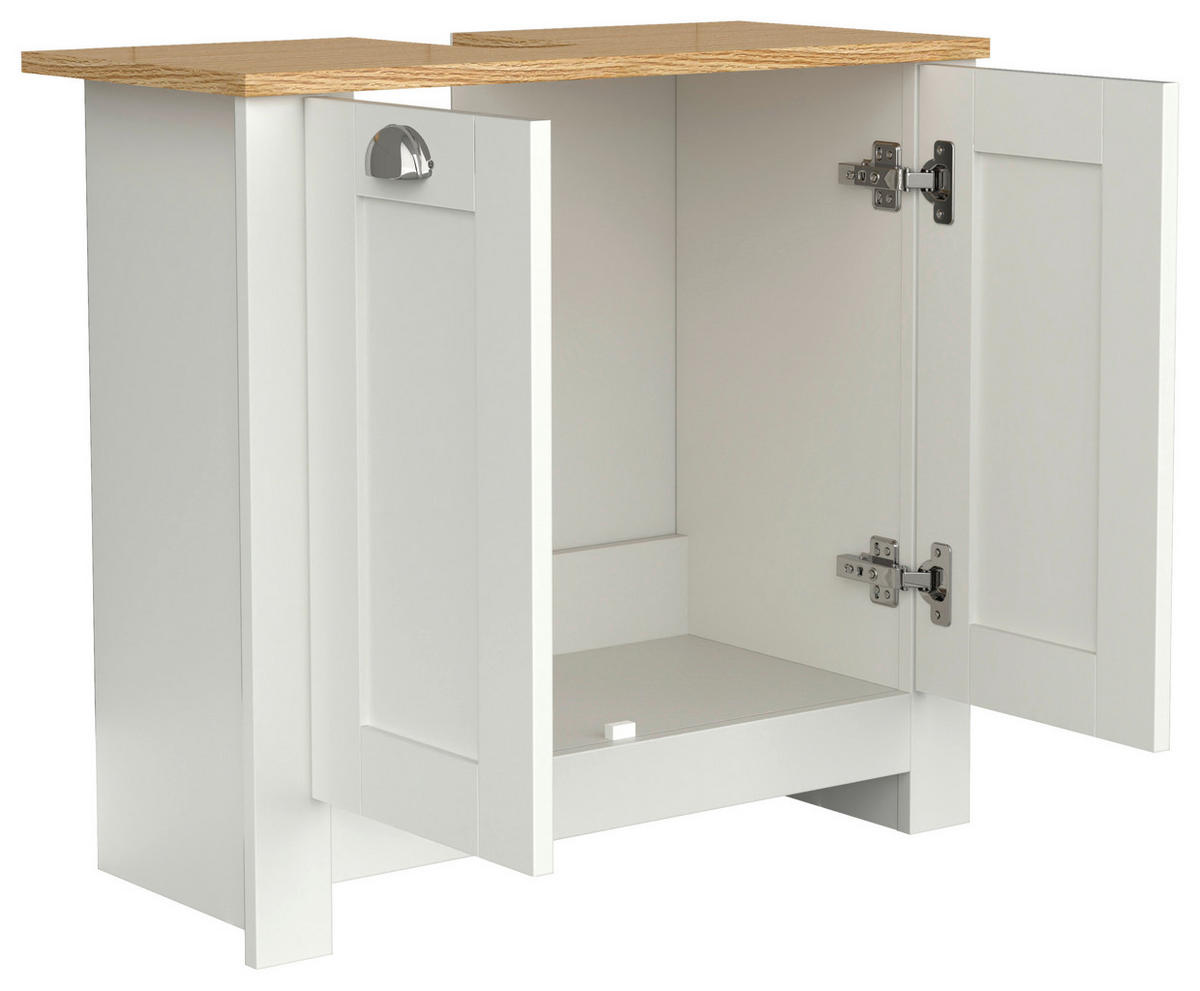 WASCHBECKENUNTERSCHRANK 65/60/30 cm  - Honigeiche/Eichefarben, MODERN, Holzwerkstoff/Metall (65/60/30cm) - MID.YOU