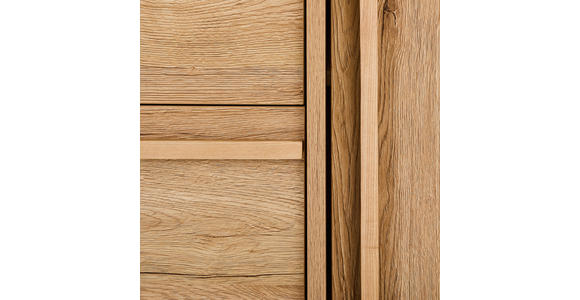 SIDEBOARD WABI 180/81/40 cm 3 Schublade(n)  - Eichefarben/Schwarz, Design, Holz/Holzwerkstoff (180/81/40cm) - Xora