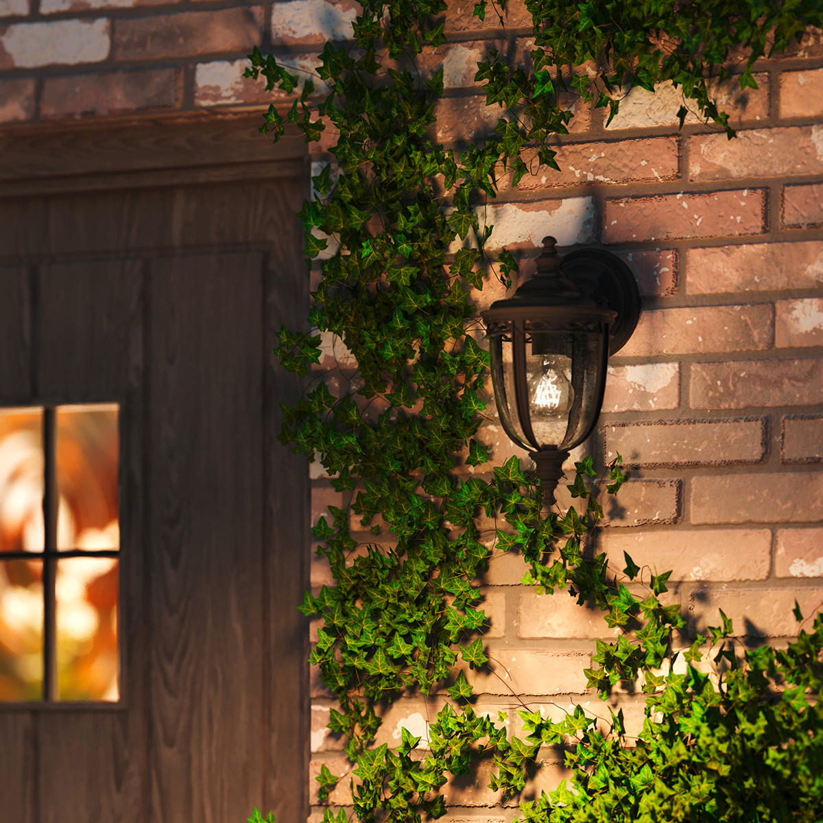 VÄGGLAMPA FÖR UTOMHUS - svart, Basics, metall/glas (16.7/32.1/19.1cm) - Elstead Lighting
