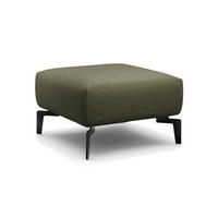 HOCKER Chenille Waldgrün  - Waldgrün/Schwarz, Design, Textil/Metall (70/70/46cm) - SENSOO