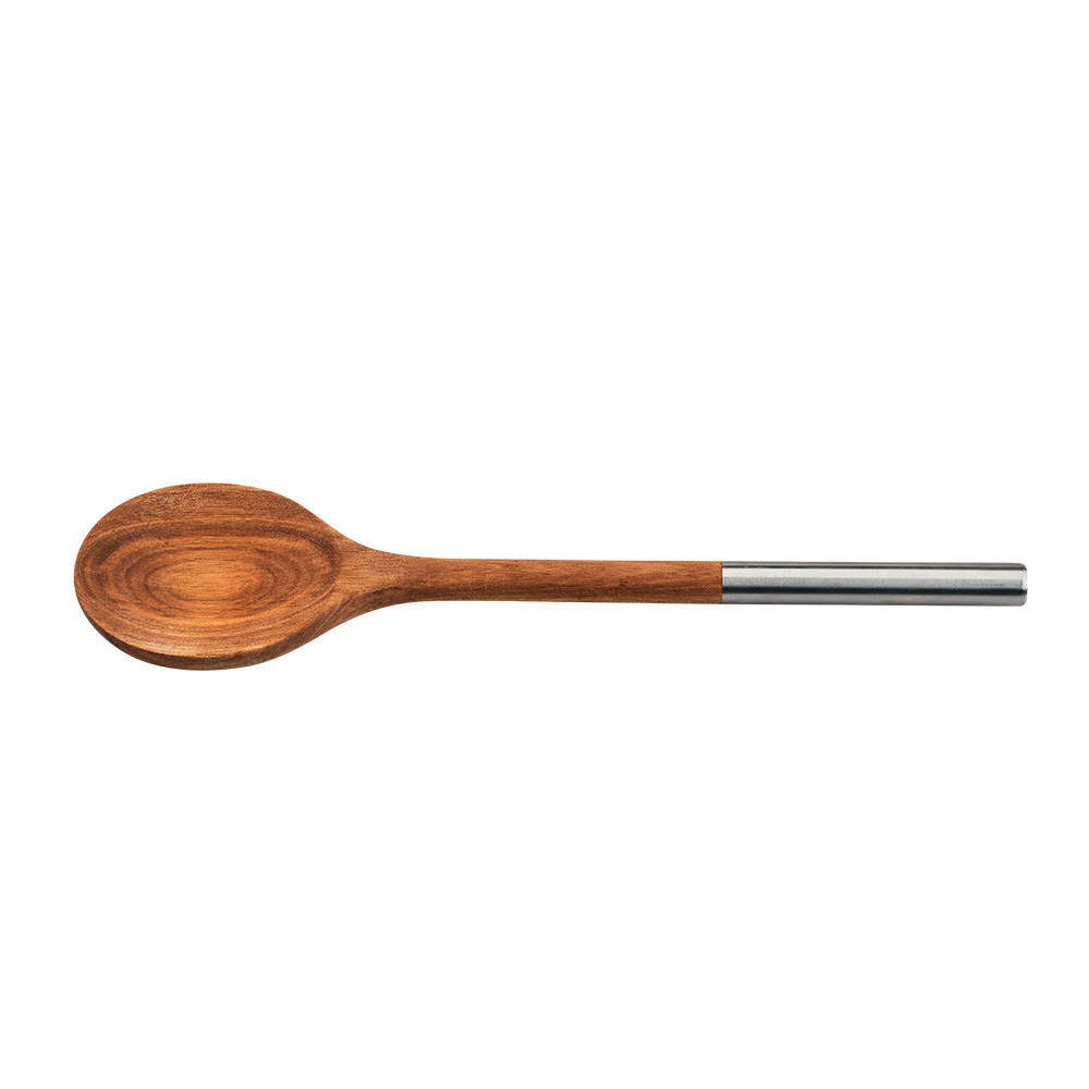 VARJAČA - boja akacije/boja nerđajućeg čelika, Osnovno, drvo/metal (30cm) - Kesper