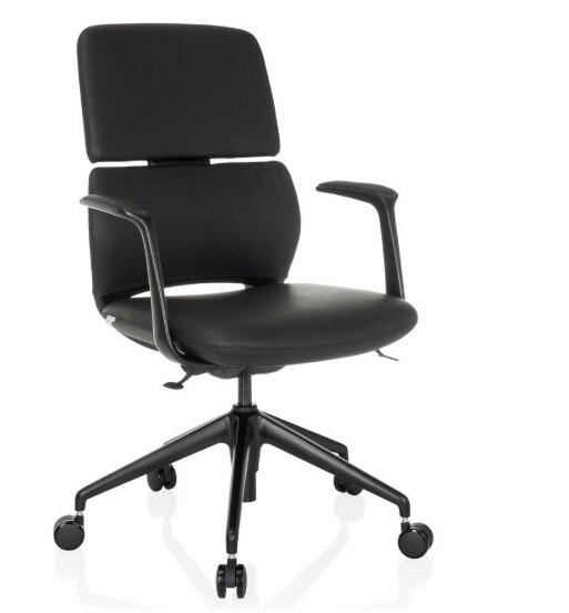 SNURRSTOL  i  - svart, Modern, metall/läder (62/98-108/60cm) - MID.YOU