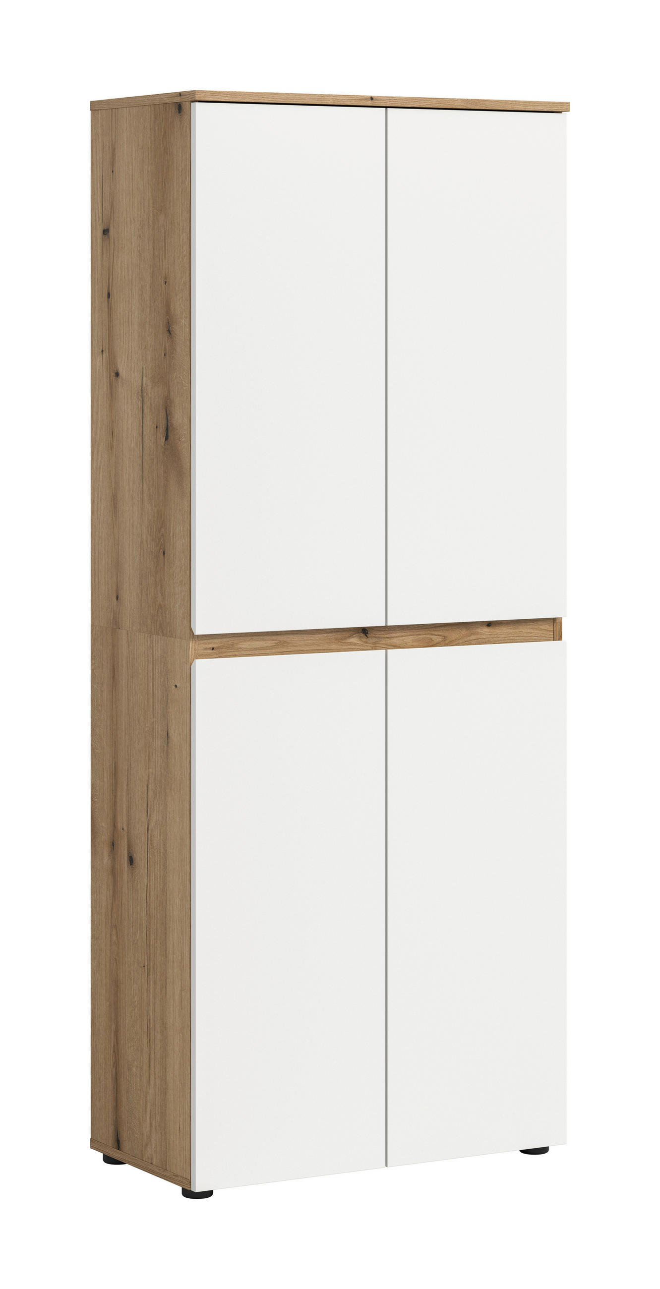 Garderobenschrank Scarpa Weiß/eichefarben B: 70 Cm