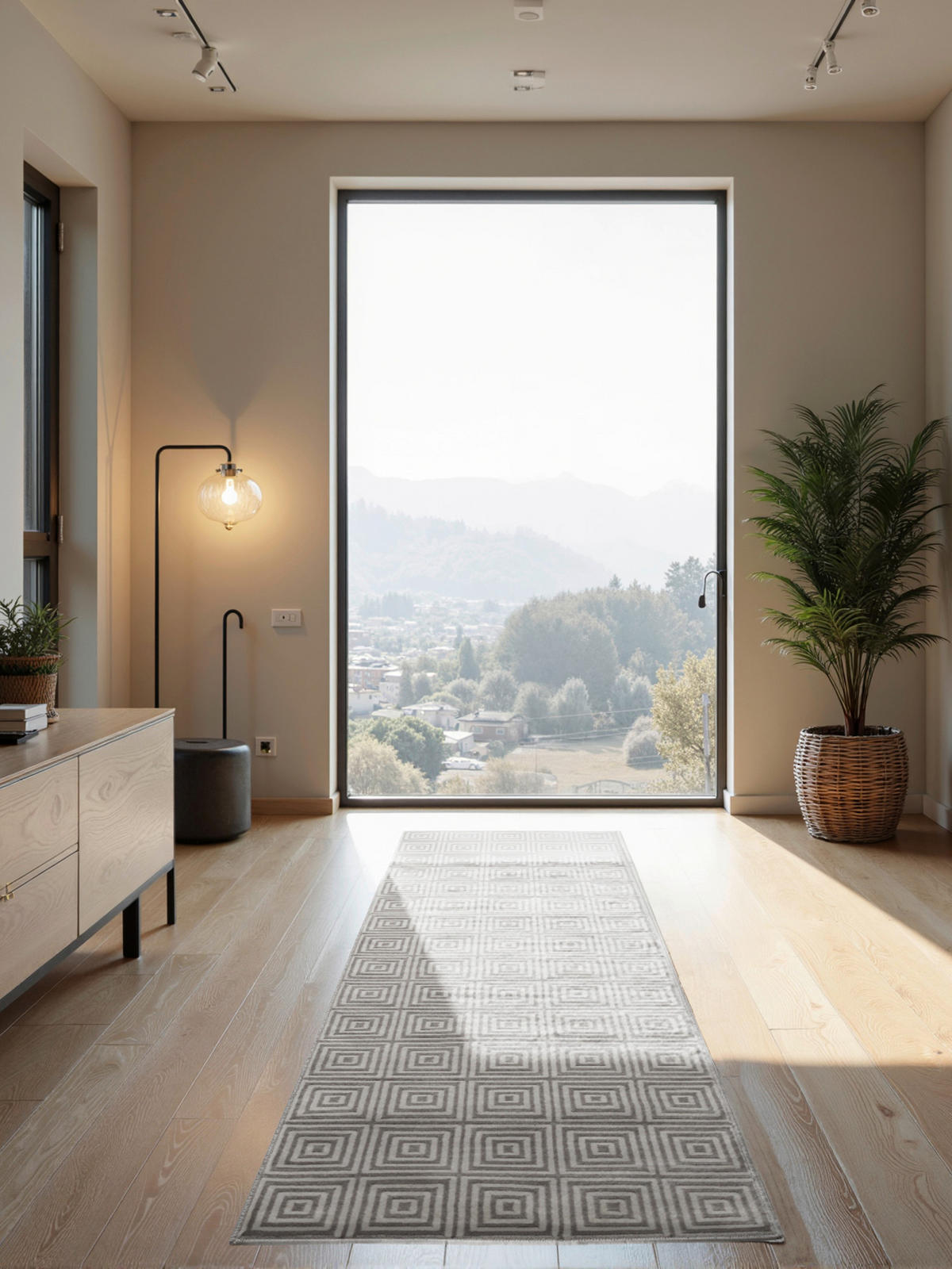 LÄUFER 80/240 cm Perles  - Weiß/Grau, Basics, Kunststoff (80/240cm) - Elle Decoration