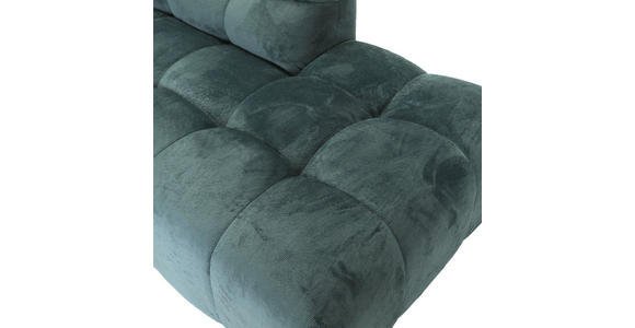 ECKSOFA Petrol Flachgewebe  - Petrol/Schwarz, MODERN, Kunststoff/Textil (235/275cm) - Landscape