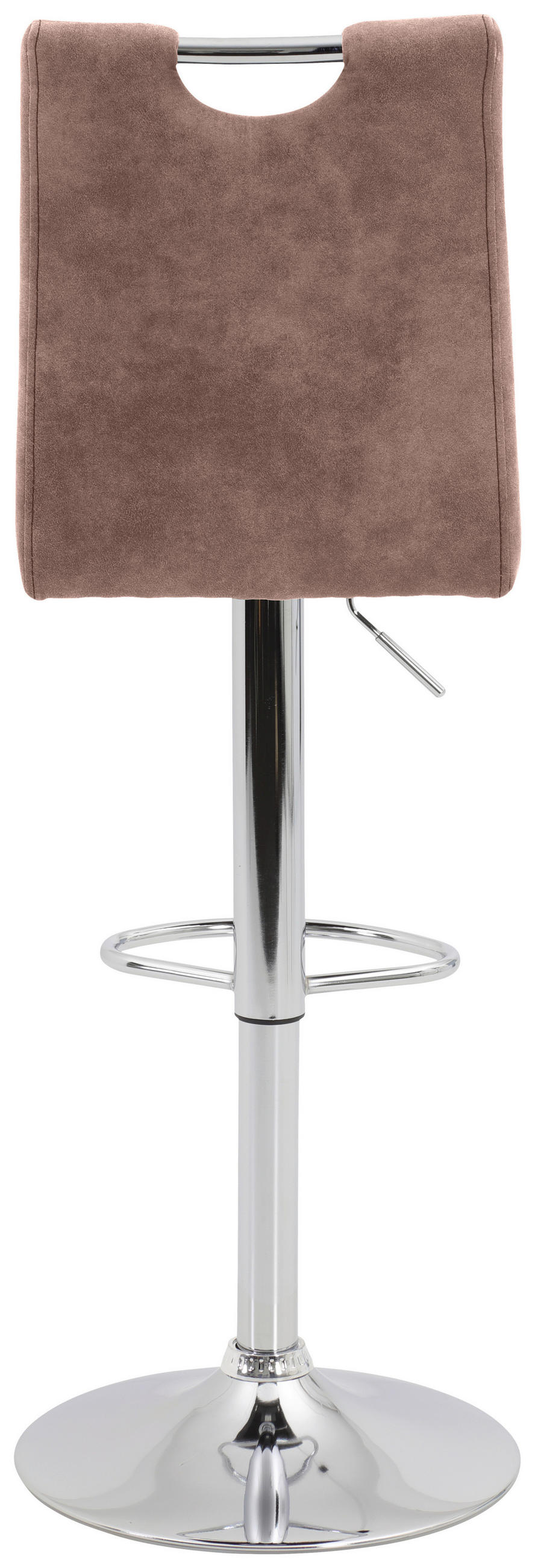 BARHOCKER in Textil Beige  - Chromfarben/Beige, KONVENTIONELL, Textil/Metall (38/97-119/50cm) - Carryhome