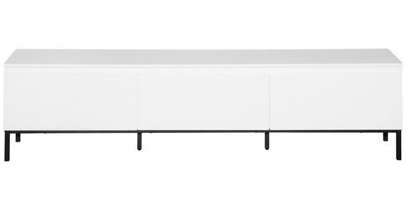 LOWBOARD  in 180/46/35 cm  - Schwarz/Weiß, Design, Holzwerkstoff/Metall (180/46/35cm) - Hom`in