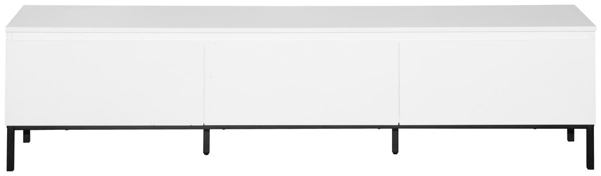 LOWBOARD  in 180/46/35 cm  - Schwarz/Weiß, Design, Holzwerkstoff/Metall (180/46/35cm) - Hom`in