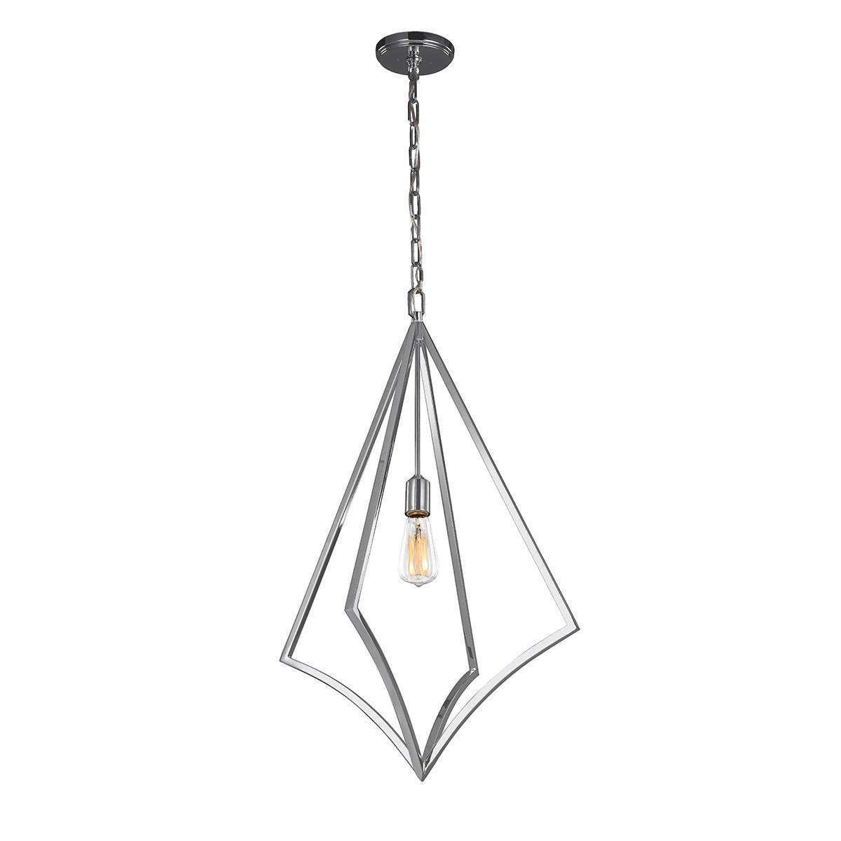 HÄNGELEUCHTE 48.9/90.8  cm    - Chromfarben, Konventionell, Metall (48.9/90.8 cm) - Elstead Lighting