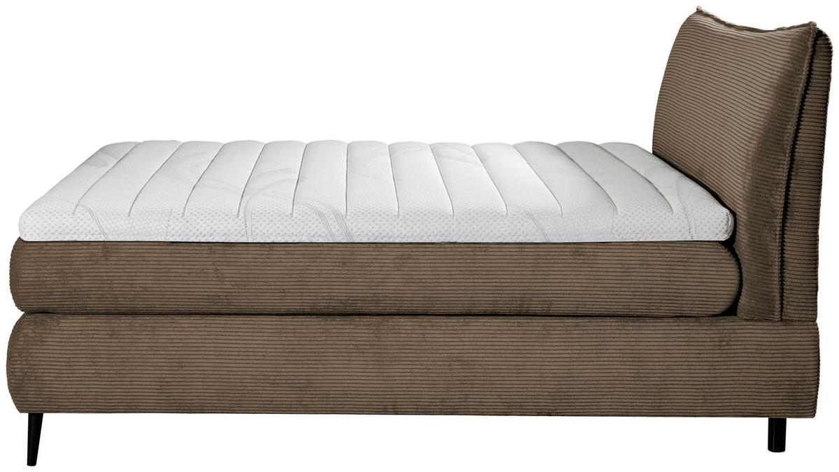 BOXSPRINGBETT 180/200 cm  in Braun  - Schwarz/Braun, Trend, Holz/Textil (180/200cm) - Esposa