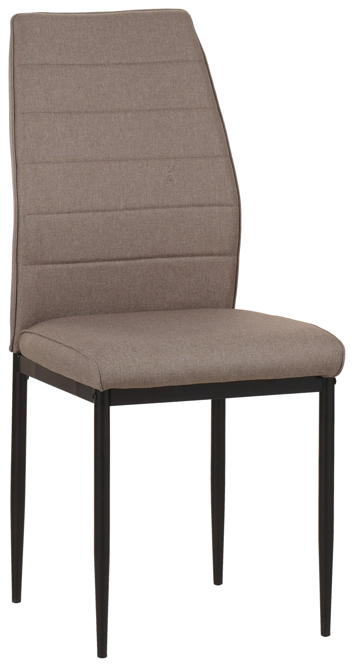SZÉK fém, textil taupe  - fekete/taupe, Modern, textil/fém (43,5/96/58cm) - Carryhome