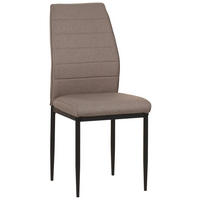 STOL, kovina, tekstil rjavosiva  - rjavosiva/črna, Moderno, kovina/tekstil (43,5/96/58cm) - Carryhome