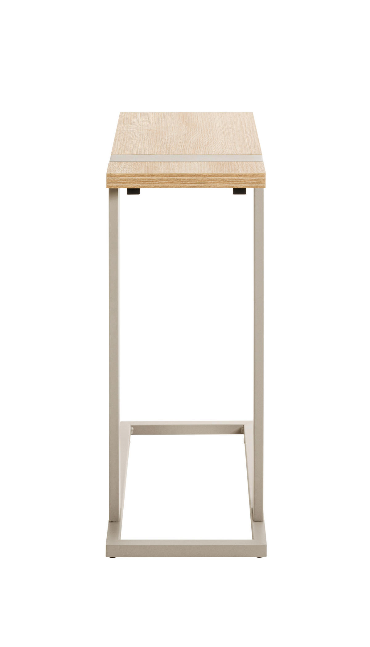 ODKLÁDACÍ STOLEK, šedá, barvy dubu - šedá/barvy dubu, Design, kov/kompozitní dřevo (49/24/64cm)