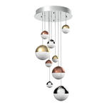 LED-HÄNGELEUCHTE 50/150 cm  - Chromfarben/Messingfarben, Basics, Metall (50/150cm) - Dieter Knoll