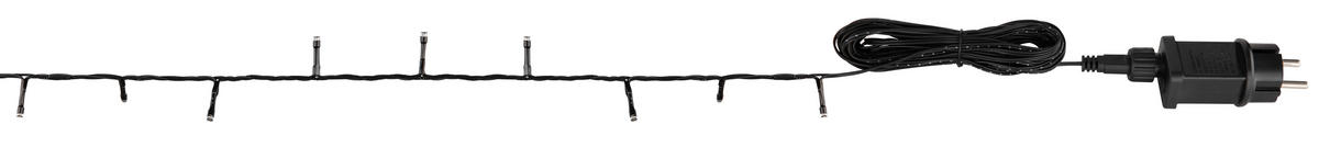LICHTERKETTE  - Klar/Schwarz, Basics, Kunststoff/Metall (200cm) - Globo