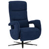 RELAXSESSEL in Textil Blau  - Blau/Schwarz, Design, Textil/Metall (71/112/83-176cm) - Beldomo Style