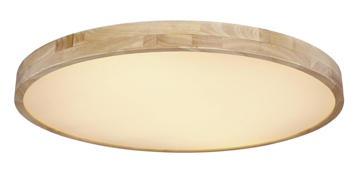 LED PLAFONJERA - bela/prirodna boja, Prirodno, metal/plastika (80/10,5cm)