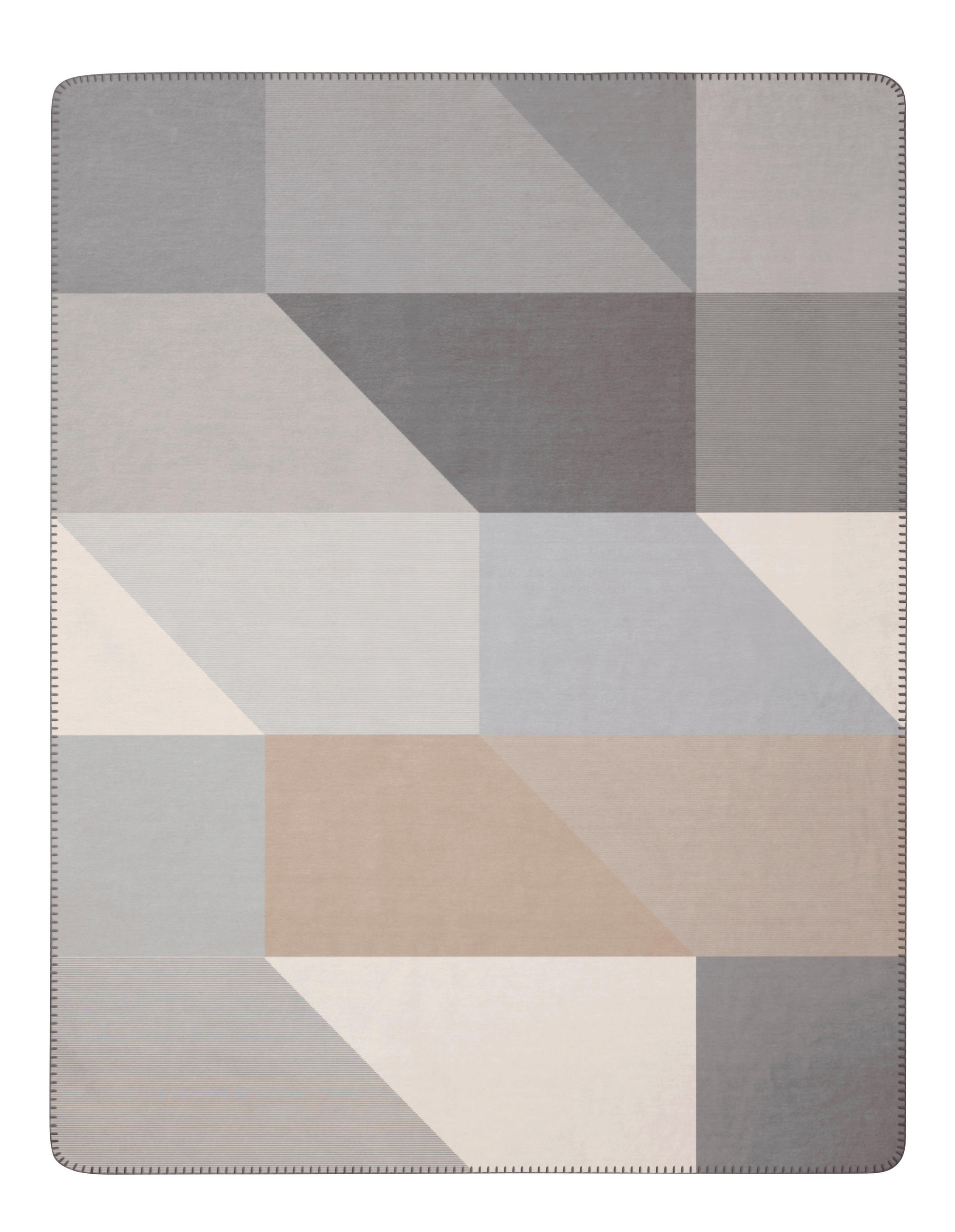 ĆEBE 220/240 cm  GREAT STONE  - bež-siva, Konvencionalno, tekstil/plastika (220/240cm)