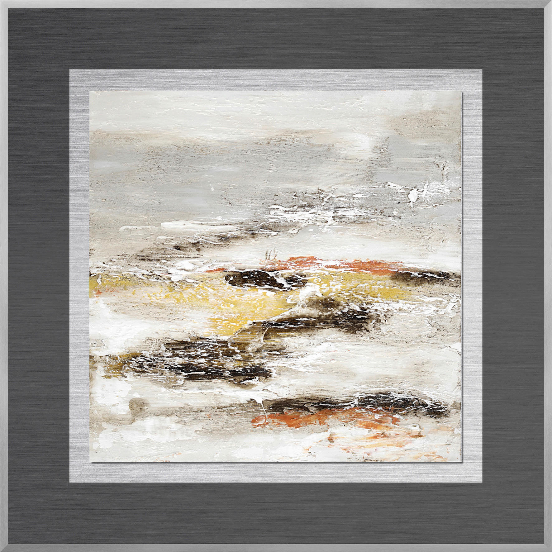 METALLBILD Abstraktes 50,7/50,7 cm  - Multicolor, Basics, Holzwerkstoff/Metall (50,7/50,7cm) - Monee