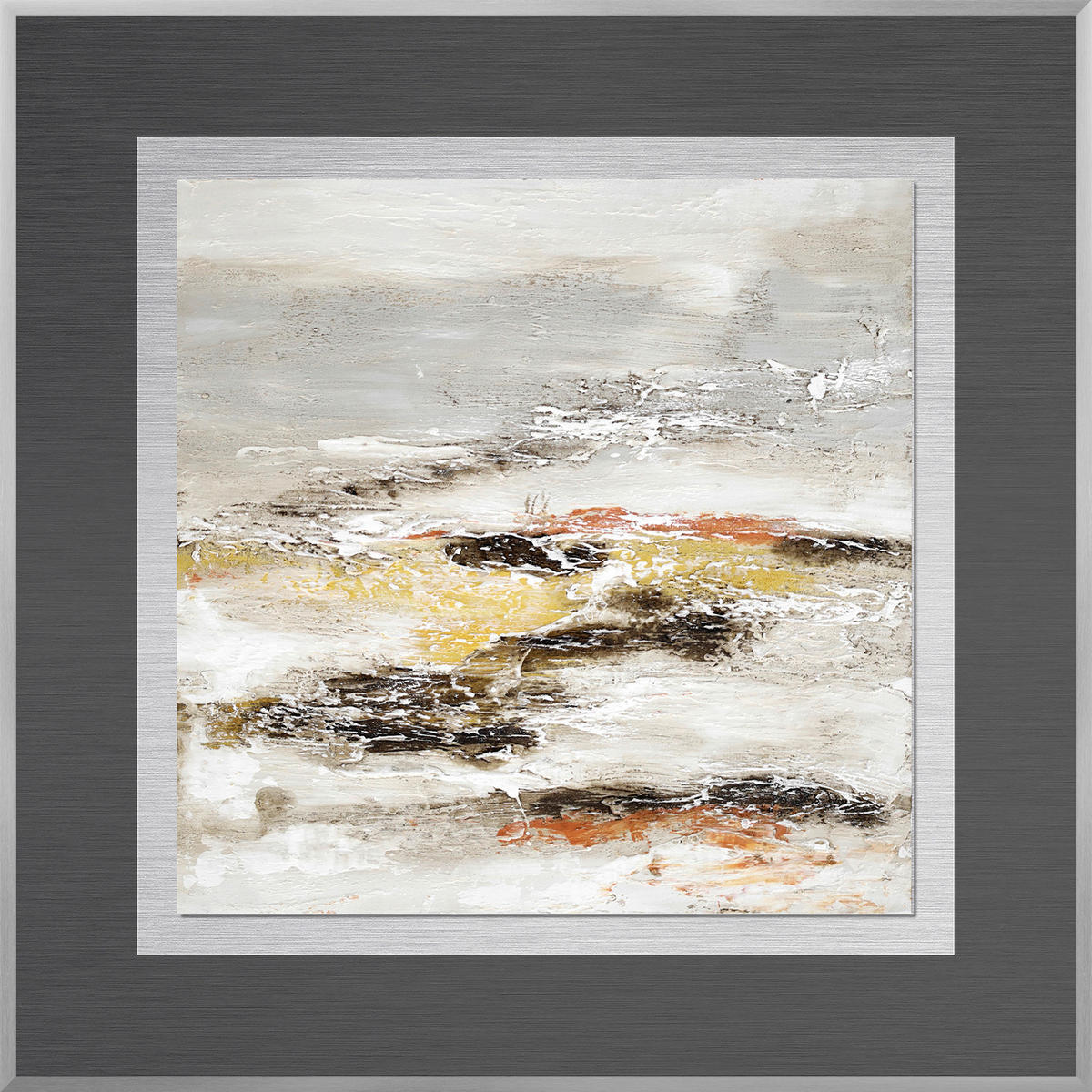 METALLBILD Abstraktes 50,7/50,7 cm  - Multicolor, Basics, Holzwerkstoff/Metall (50,7/50,7cm) - Monee